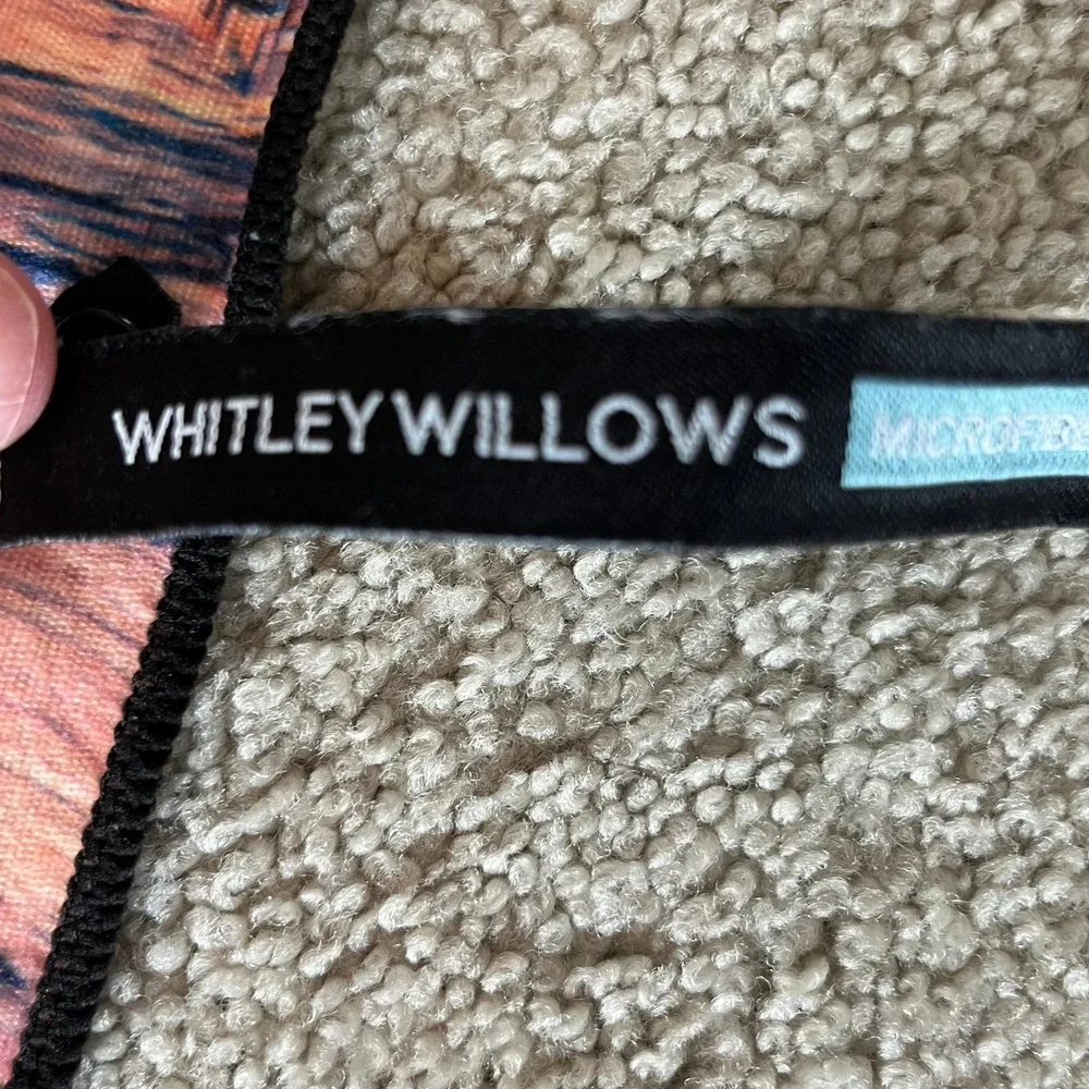 Whitley Willows Beach Towel Unisex 35x70 Blue Tropical Sunset Microfiber 159612S